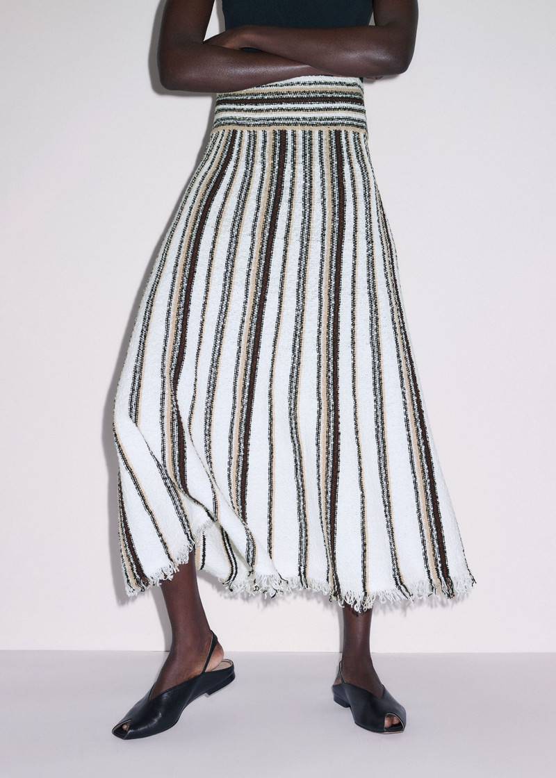 Stripe Knit Maxi Skirt 6