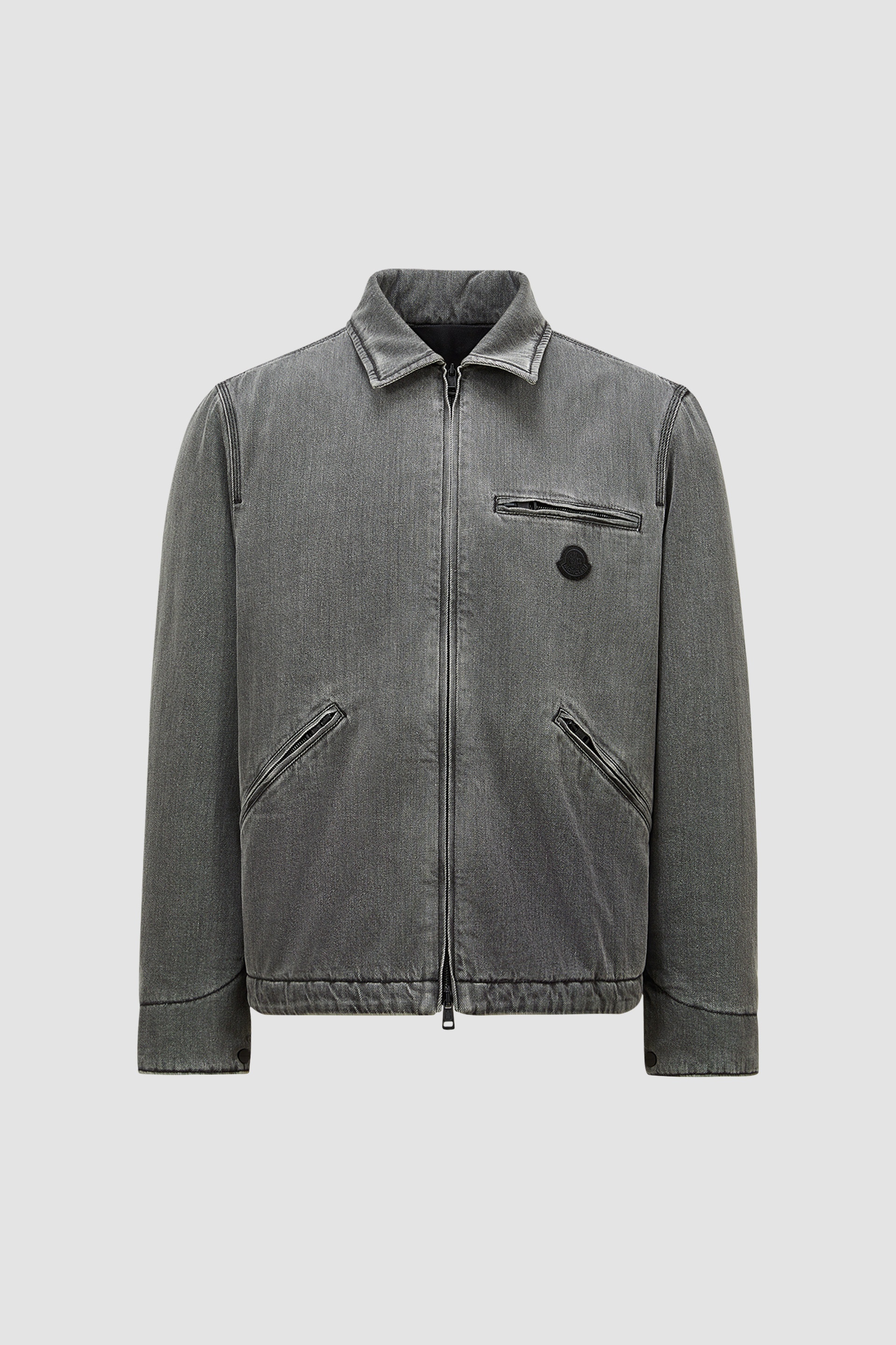 Acate Padded Denim Shirt Jacket - 1