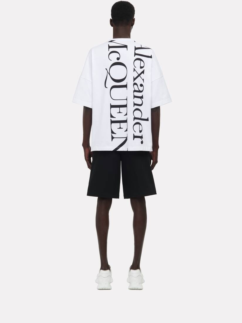 Men's Exploded Logo T-shirt in White - 4