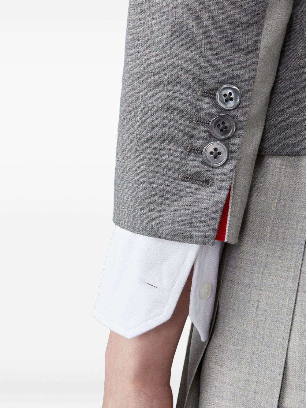 Fun-Mix 2ply fresco panelled blazer - 4
