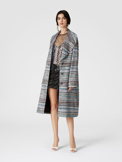 Missoni Long coat with sequin appliqué outlook