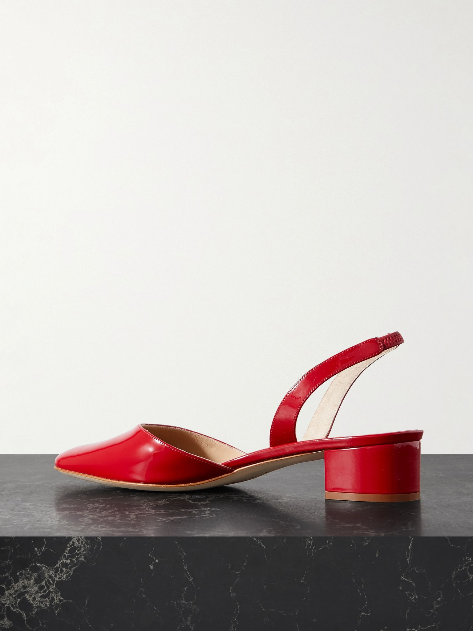 Aspro 30 patent-leather pumps Red - 3