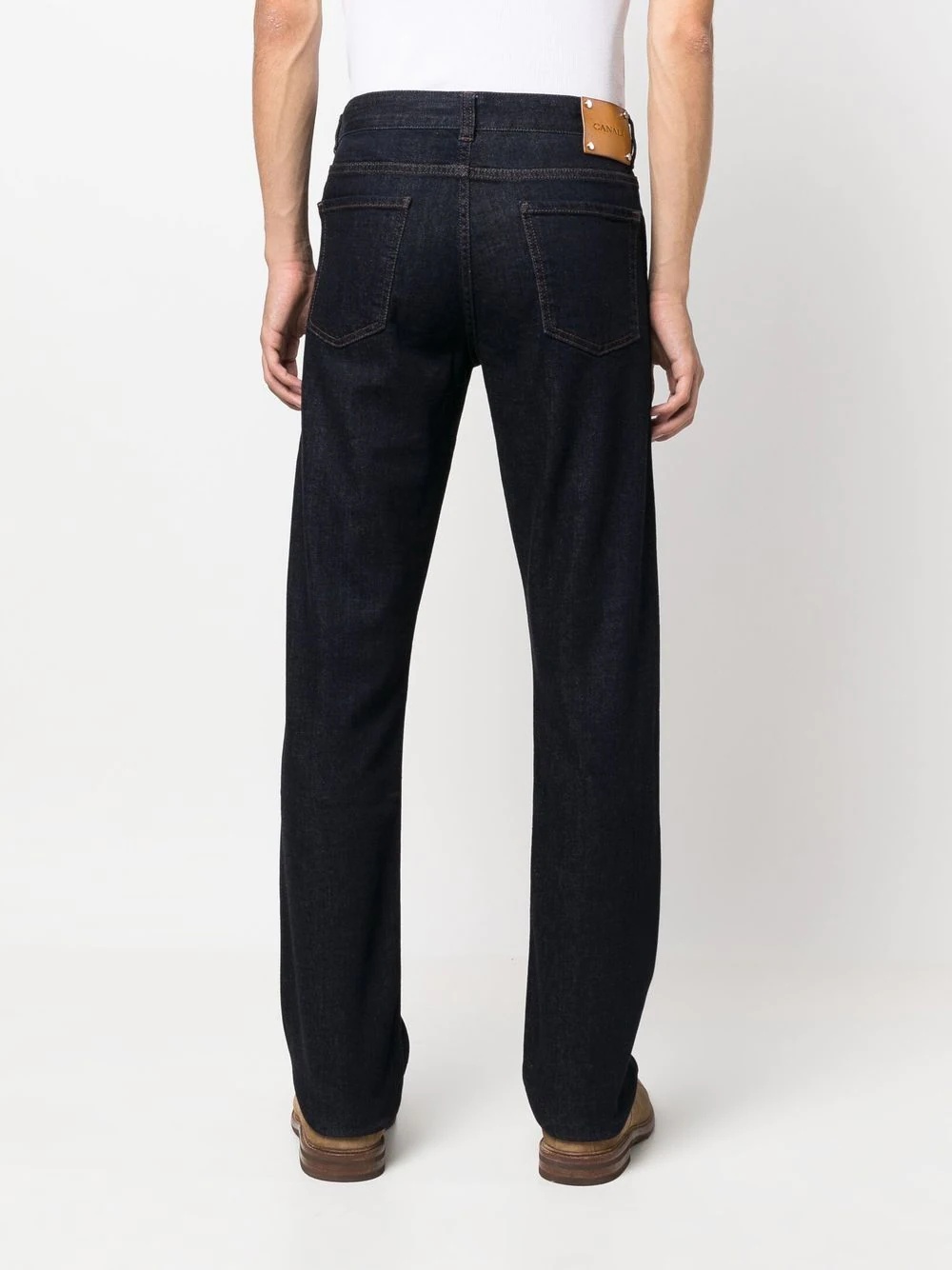 mid-rise bootcut denim jeans - 4