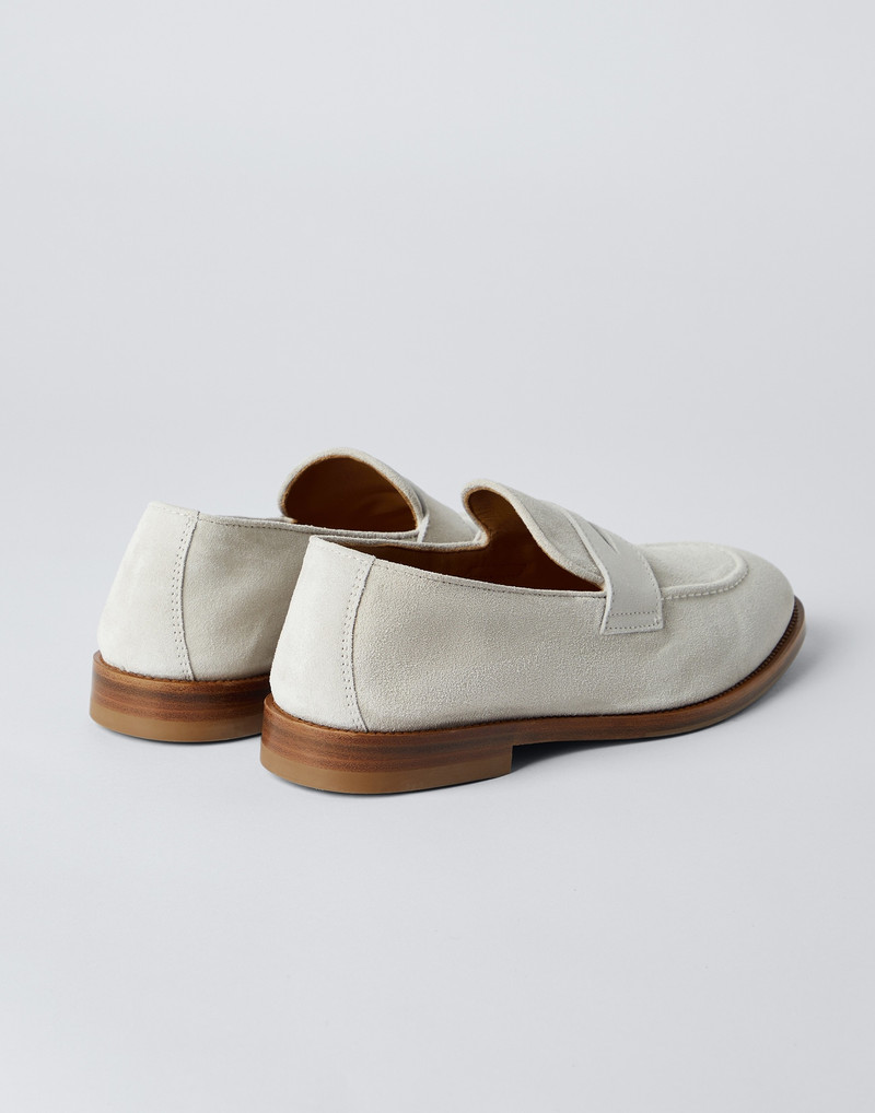 Suede penny loafers 3