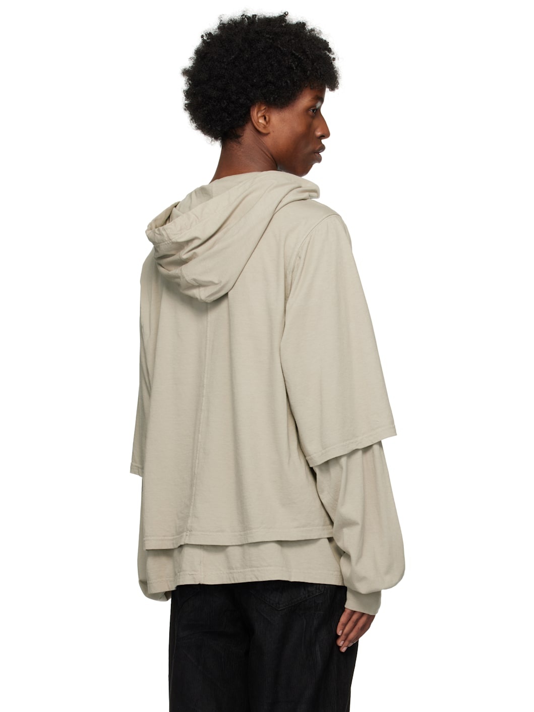 【RICK OWENS】DRKSHDW ホワイト Porterville Hustler フーディ Off-White Porterville Hustler Hoodie by Rick Owens DRKSHDW