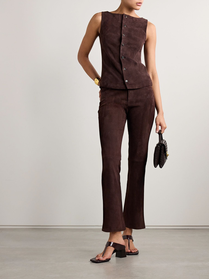 STOULS Suede vest Brown outlook