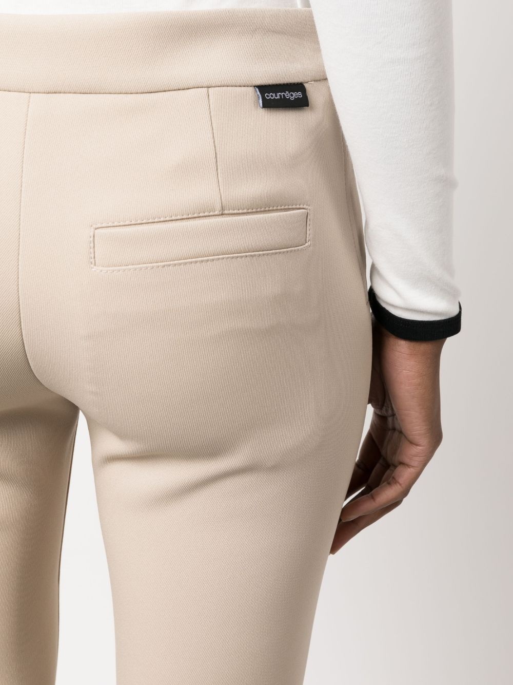 mid-rise flared trousers - 5