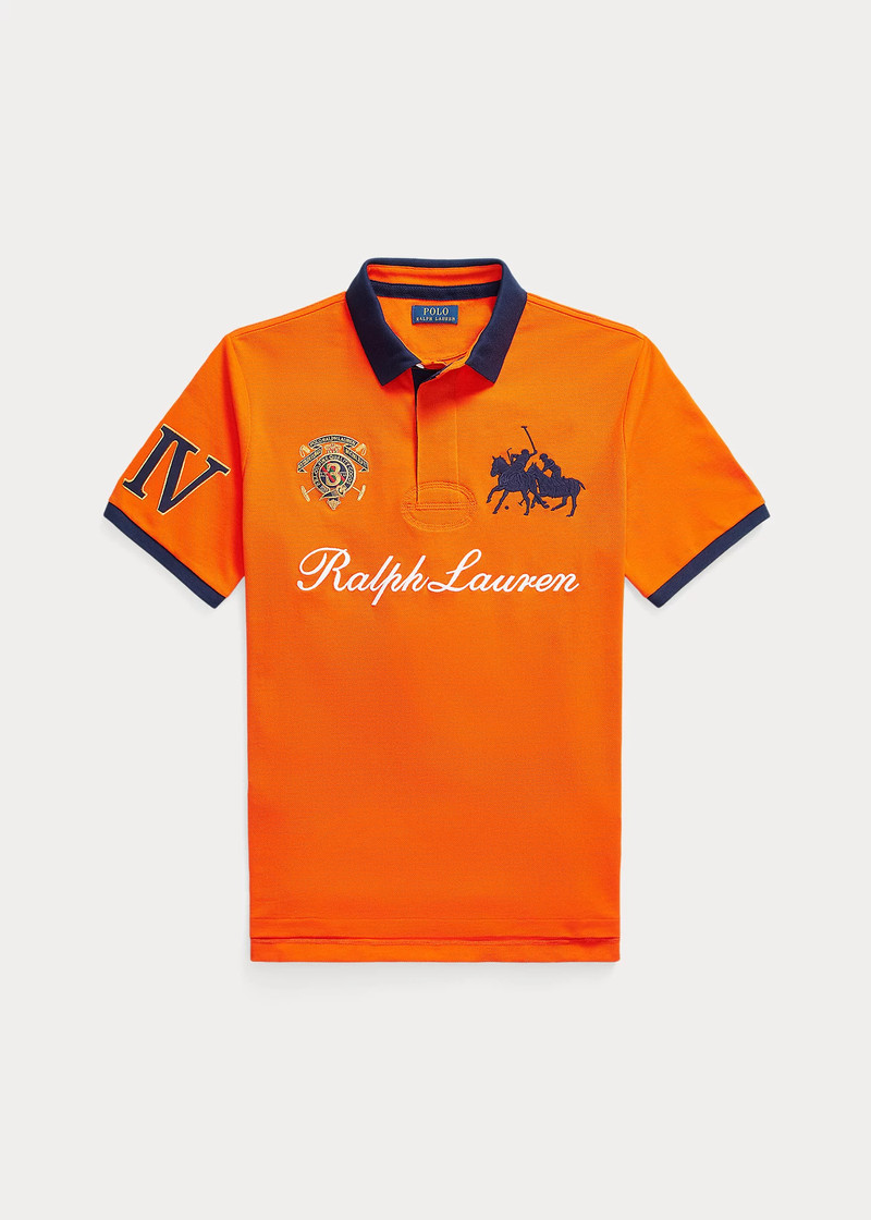 Classic Fit Crest Mesh Polo Shirt 1