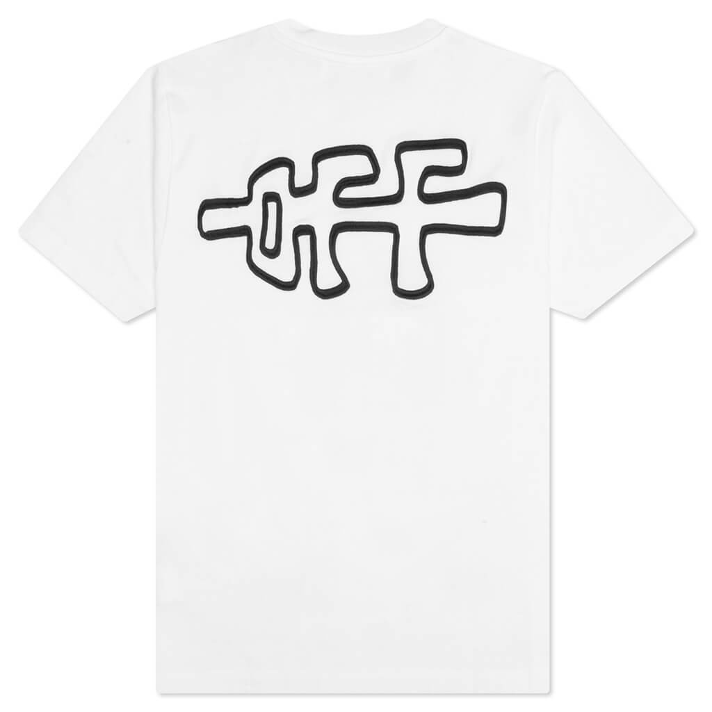 ROCKS TYPE SLIM S/S TEE - WHITE/BLACK - 2