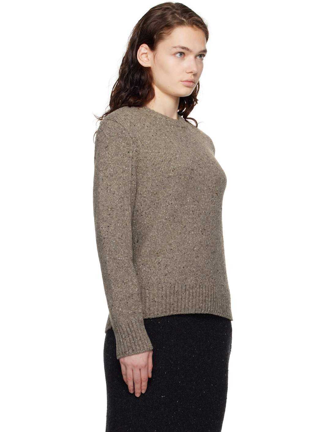 Gray Wool Tailored Sweater - 2