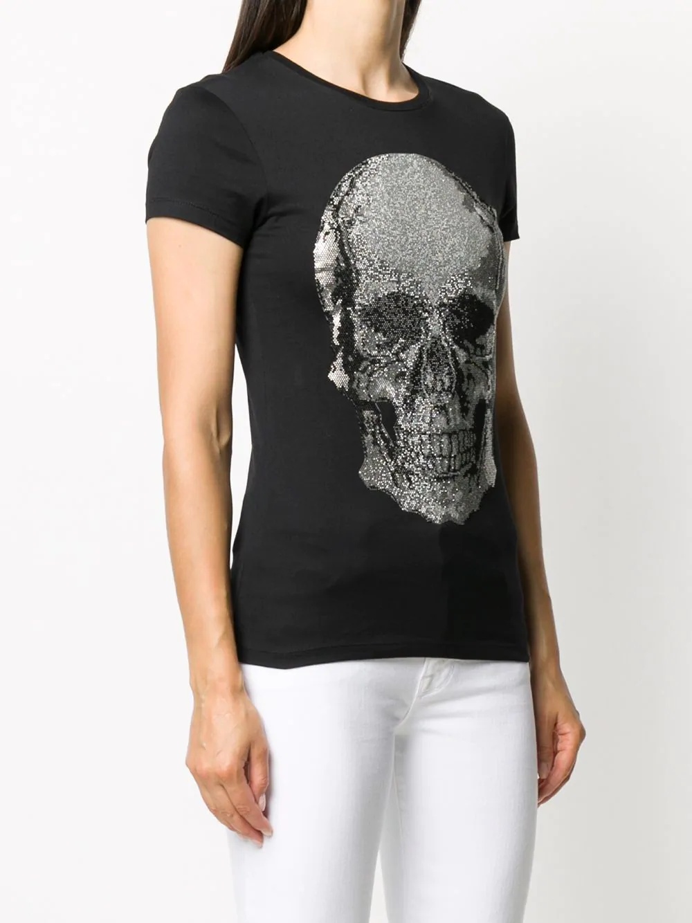 Skull rhinestone T-Shirt - 3