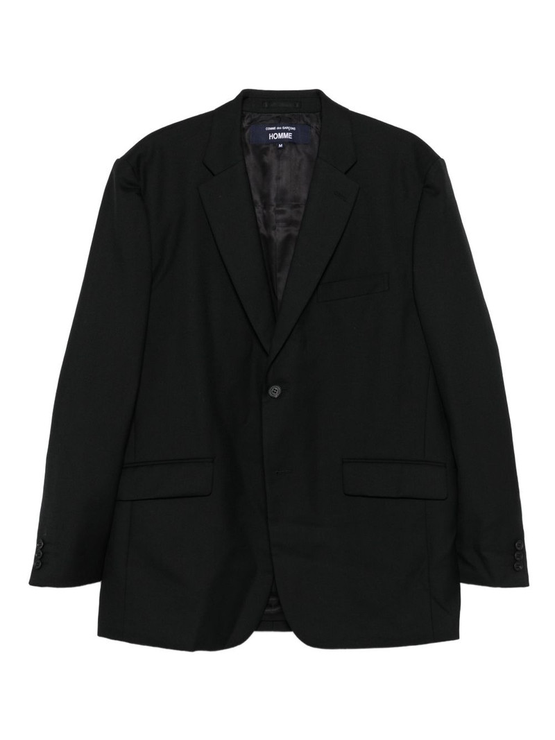 single-button wool blazer 1