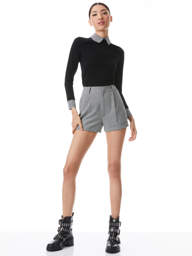 Alice + Olivia PORLA COLLARED SWEATER outlook