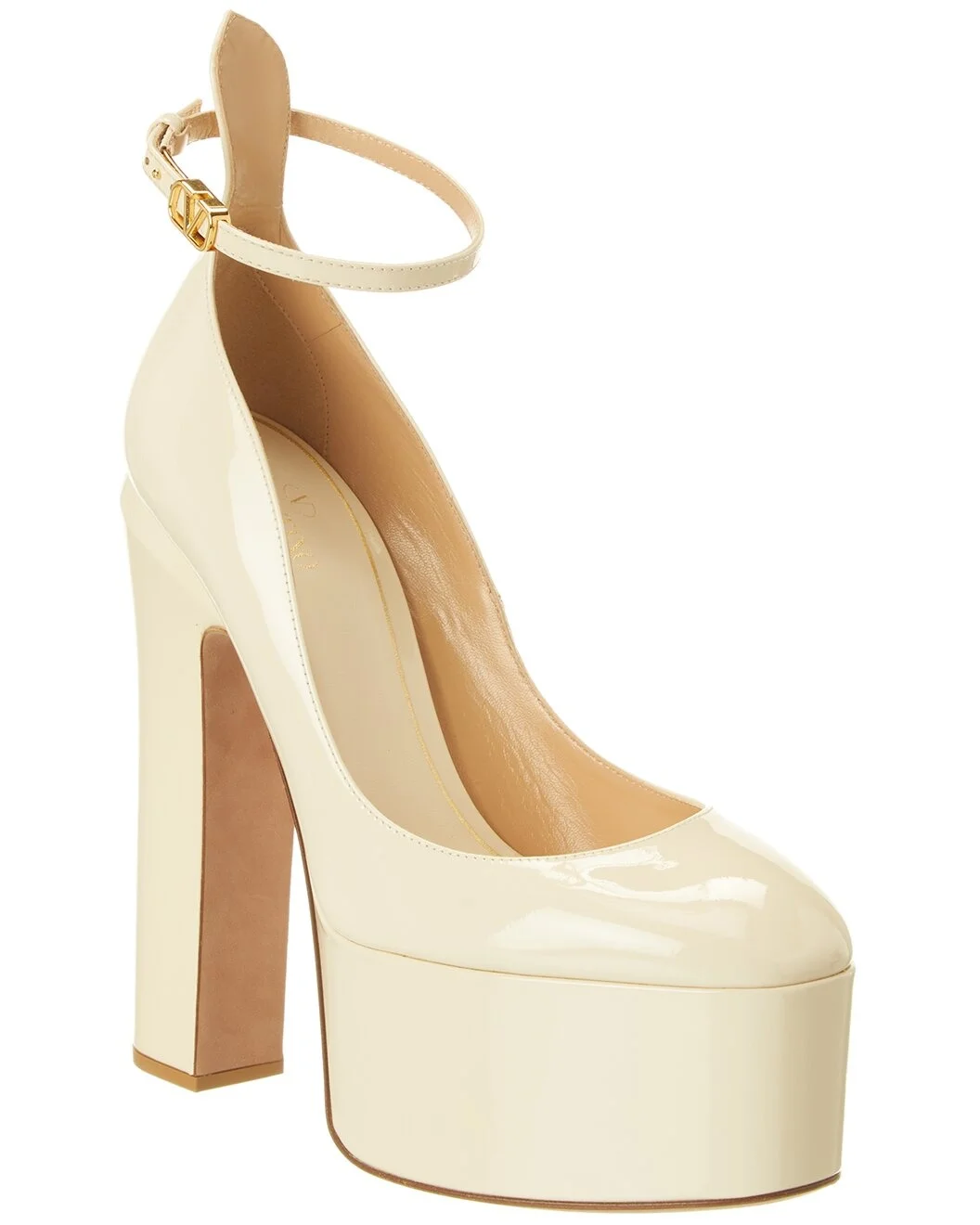 Valentino Tan-Go 155 Patent Platform Pump - 1