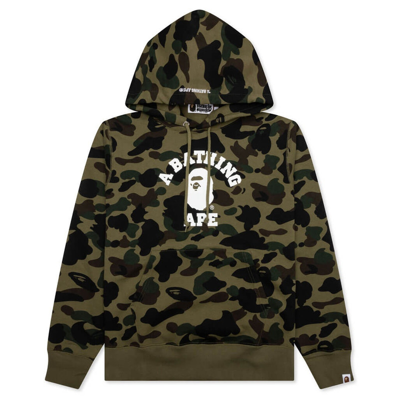1ST CAMO COLLEGE 펌프 HOODIE - 그린 - 1