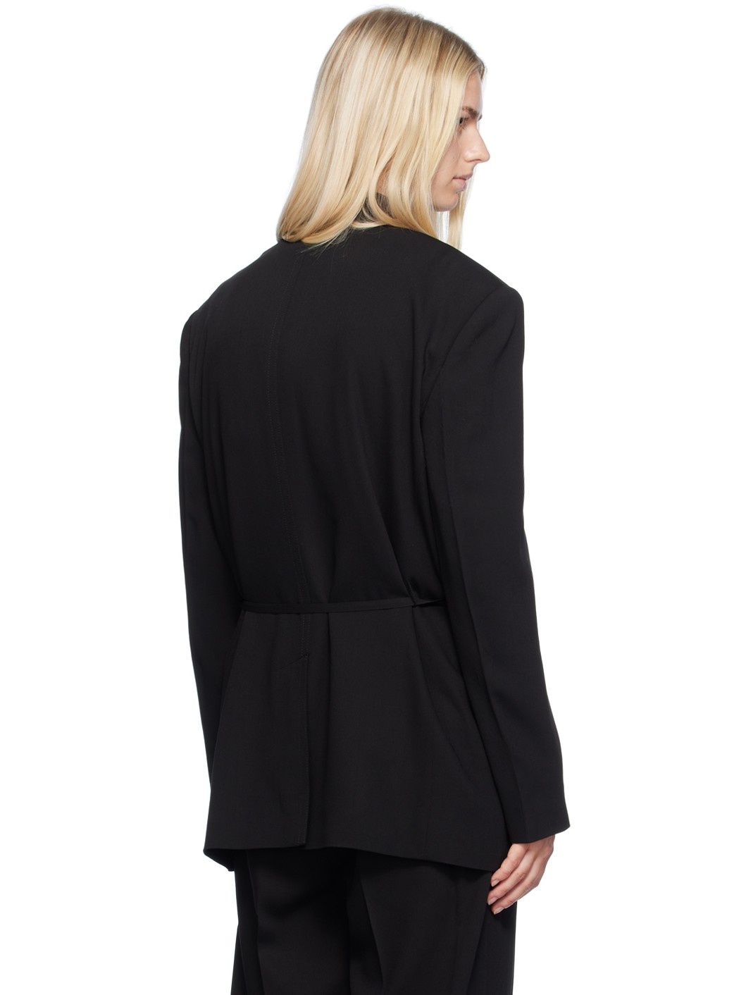 Black Belted Blazer - 3