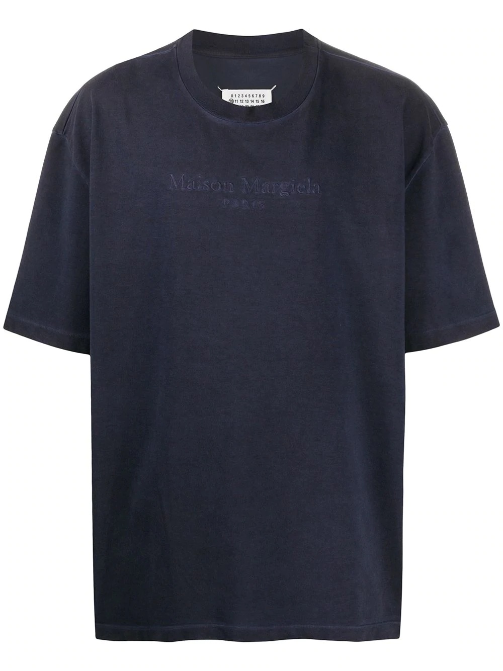 oversized embroidered logo faded T-shirt - 1