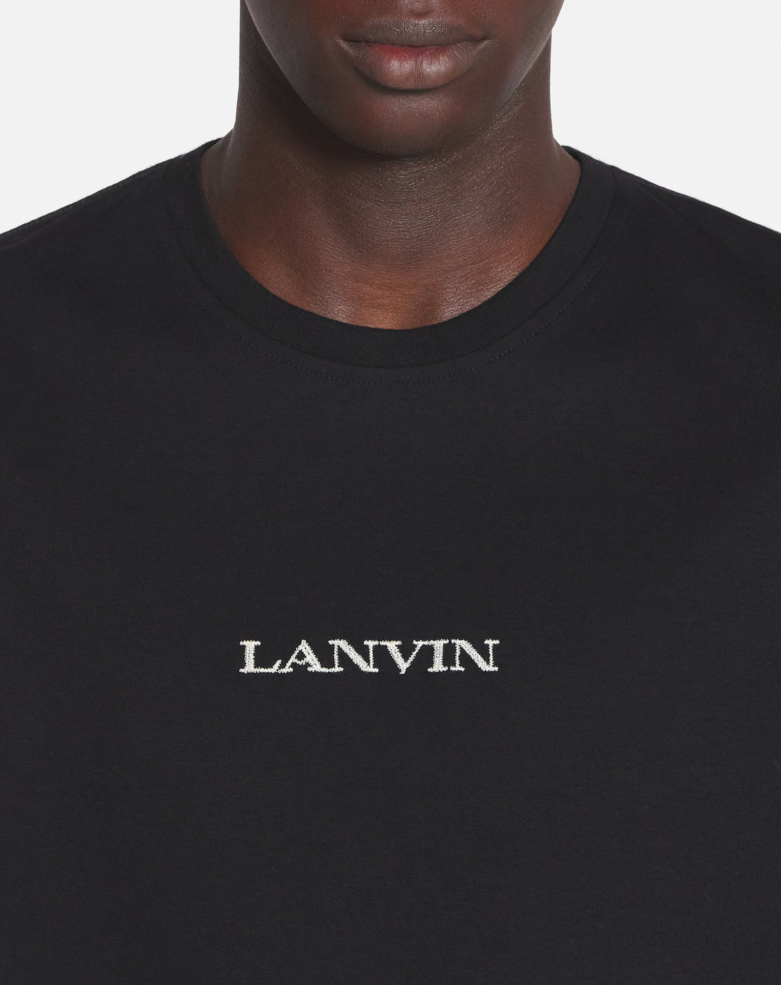 LANVIN EMBROIDERED CLASSIC T-SHIRT - 4