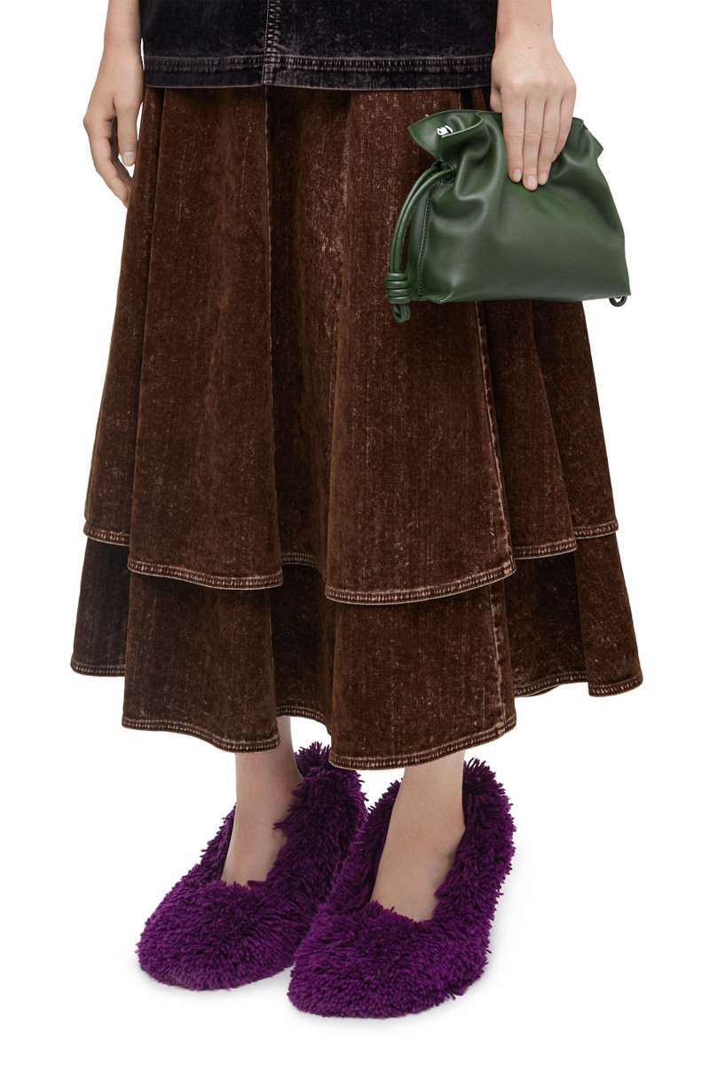 Panda mini Flamenco clutch in nappa calfskin 3