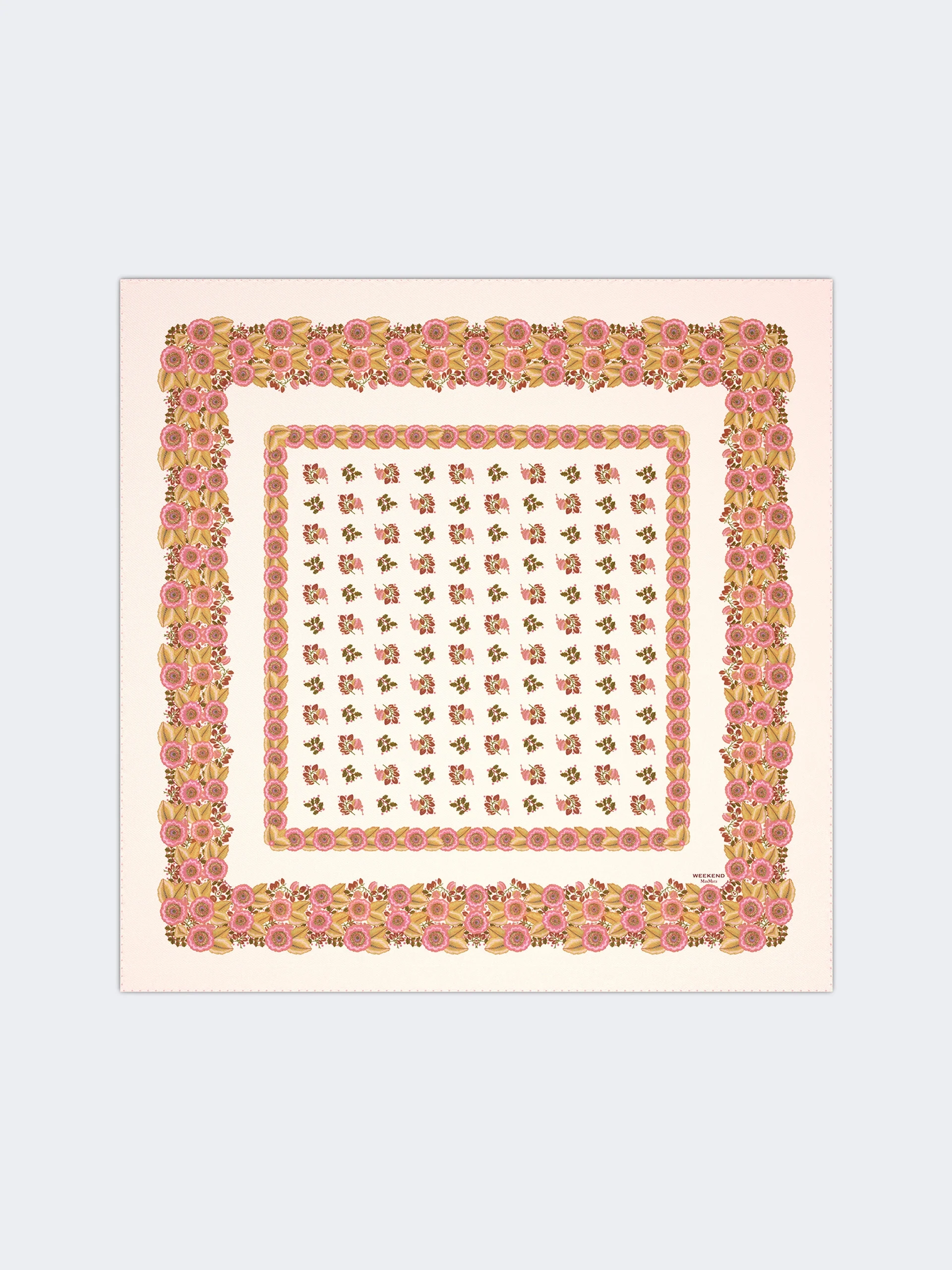 ONESTORING Patterned silk twill foulard - NATURAL - 1