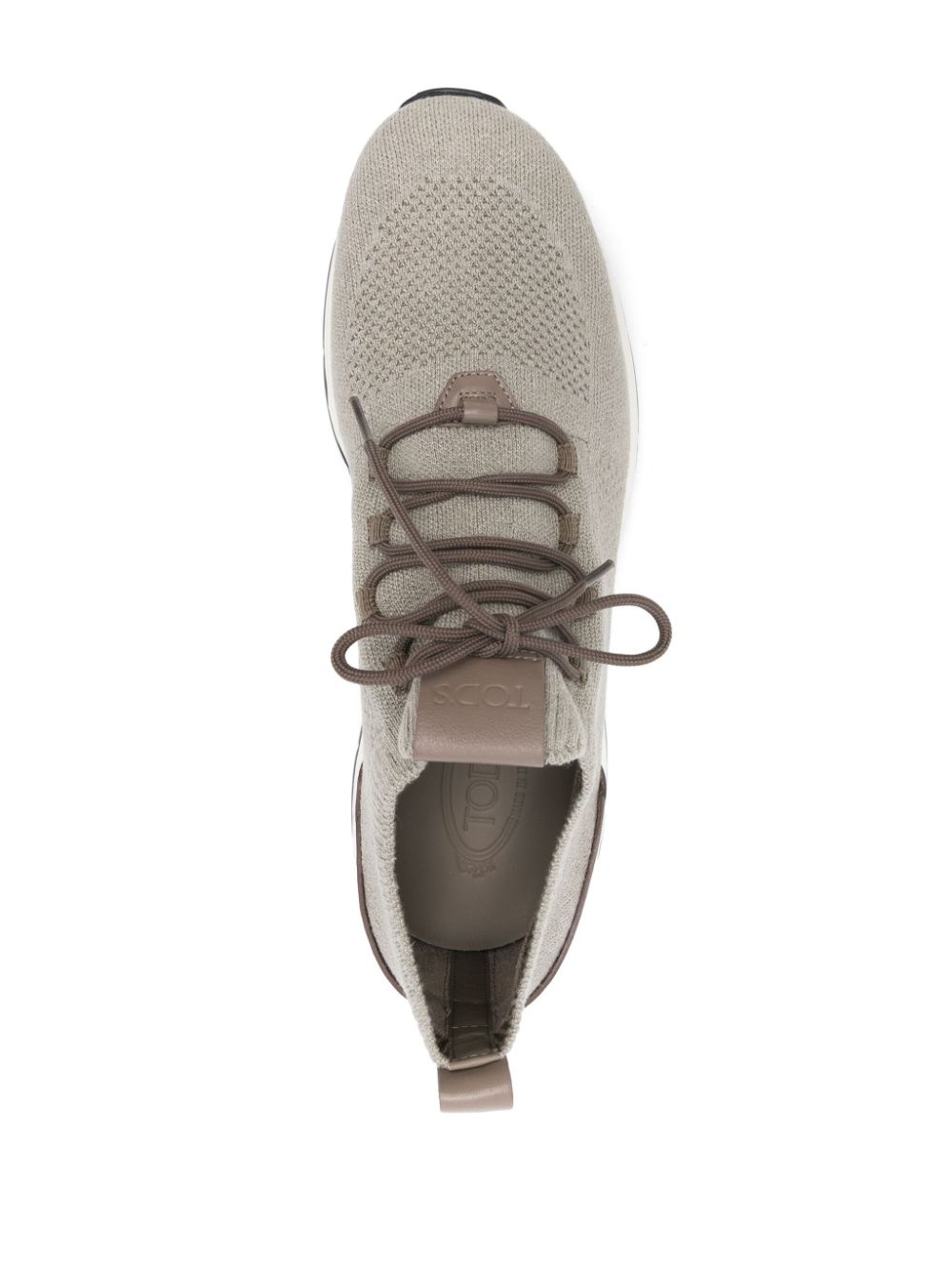 leather-trim sneakers - 4