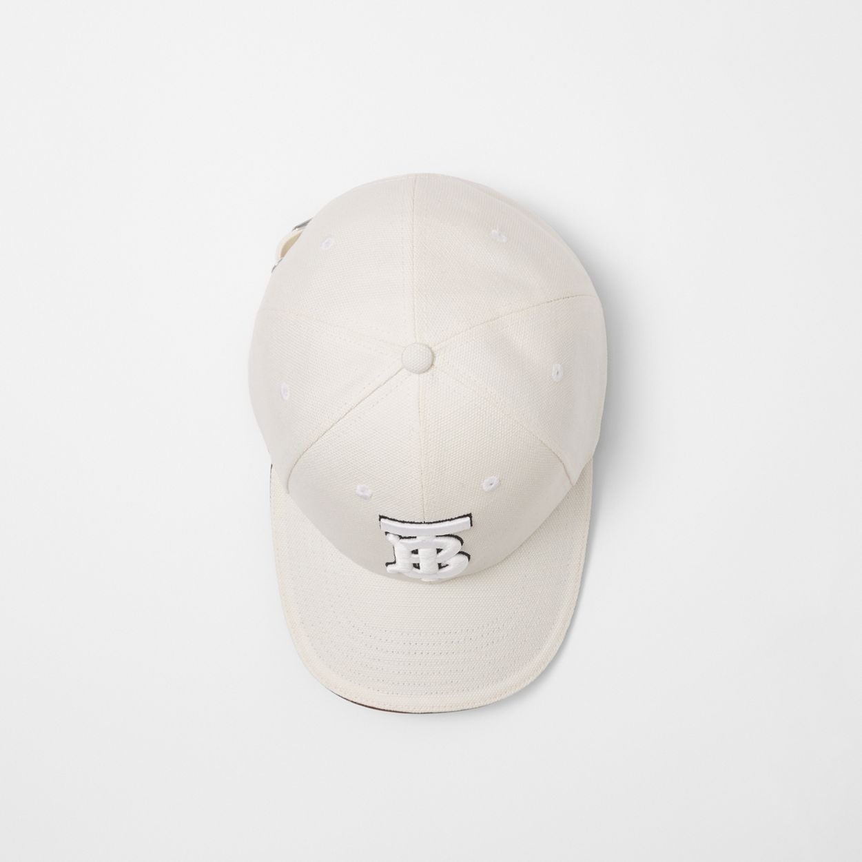 Monogram Motif Cotton Linen Canvas Baseball Cap - 5