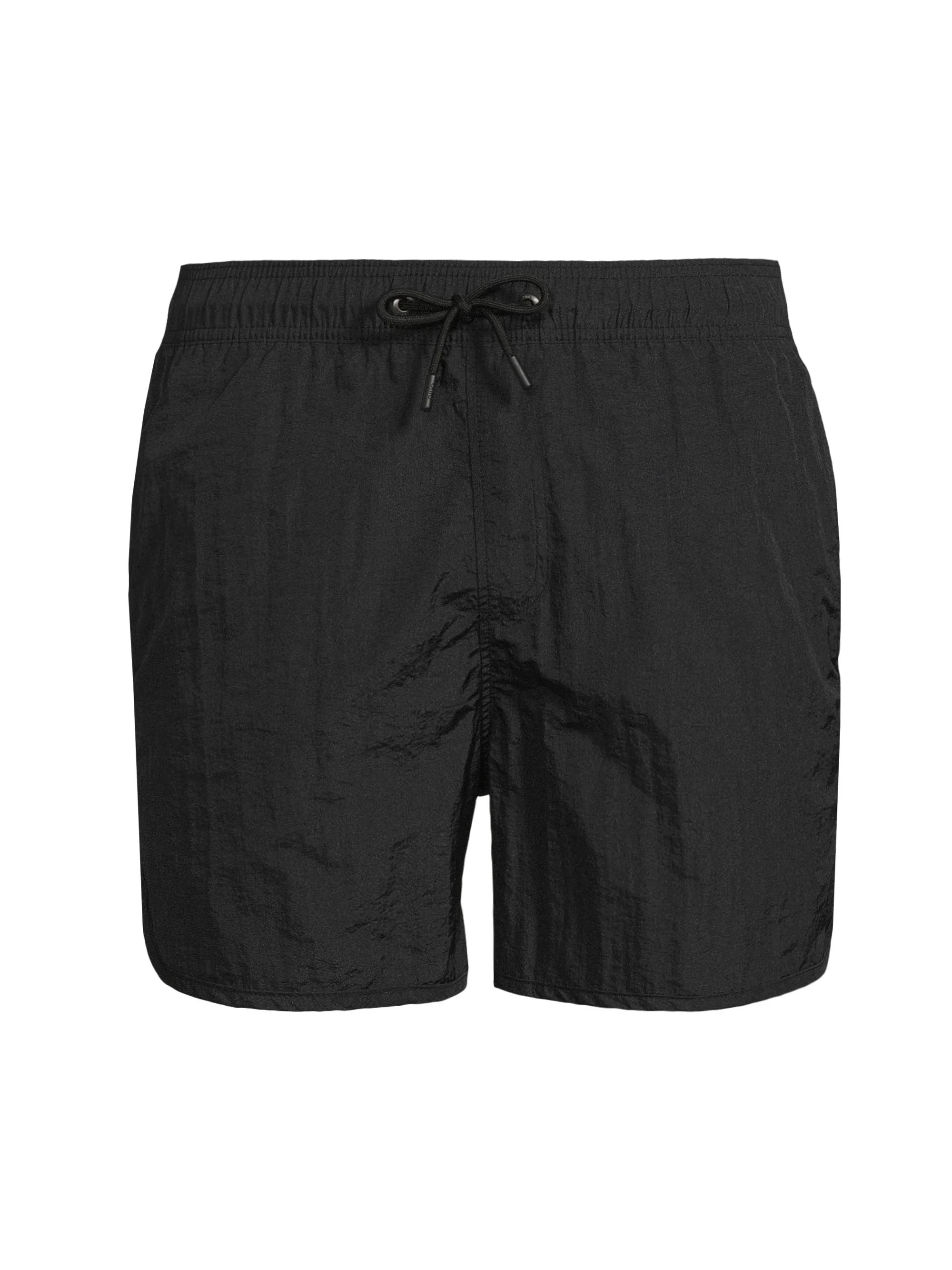 Men's Nylon Crinkle Multifunctional Shorts - Black - 1
