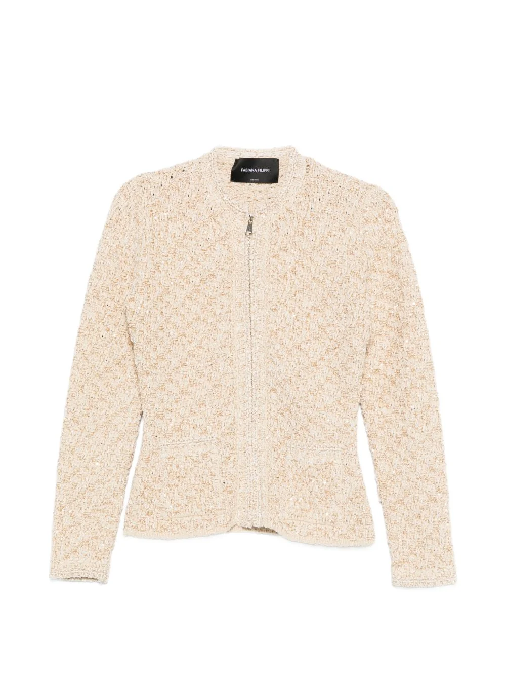 zip-up fitted jacket - 1