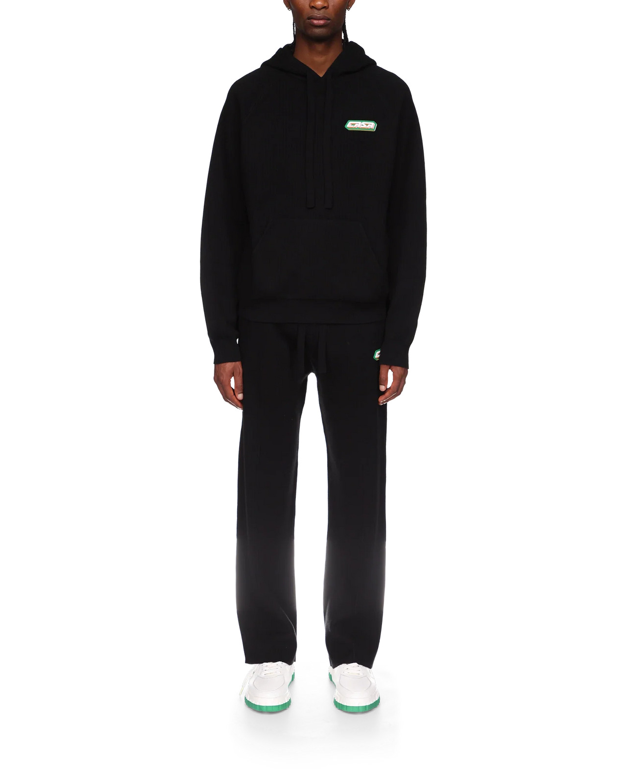 Rib Effect Hooded Sweatshirt - 2