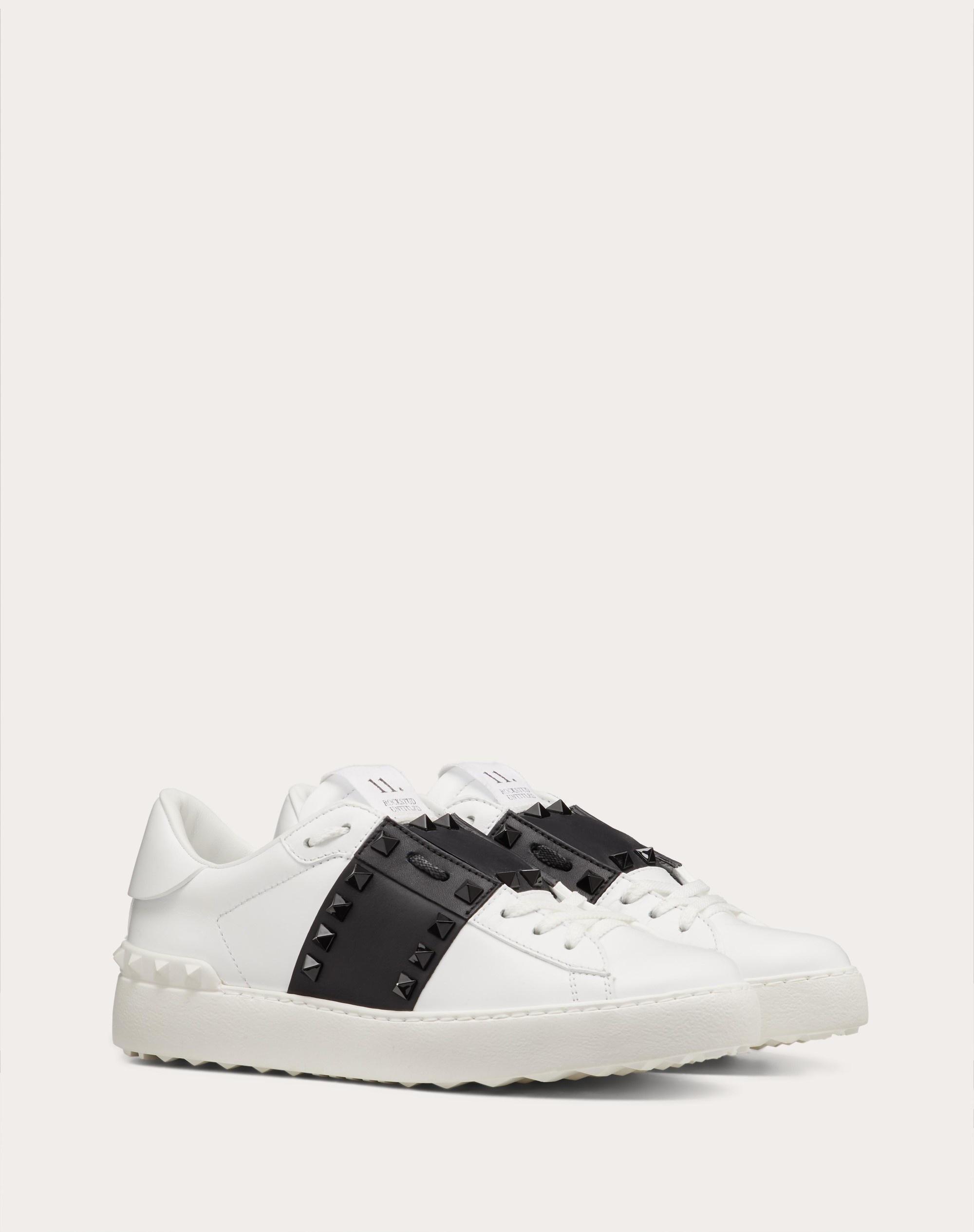 ROCKSTUD UNTITLED SNEAKER IN CALFSKIN LEATHER WITH TONAL STUDS - 2