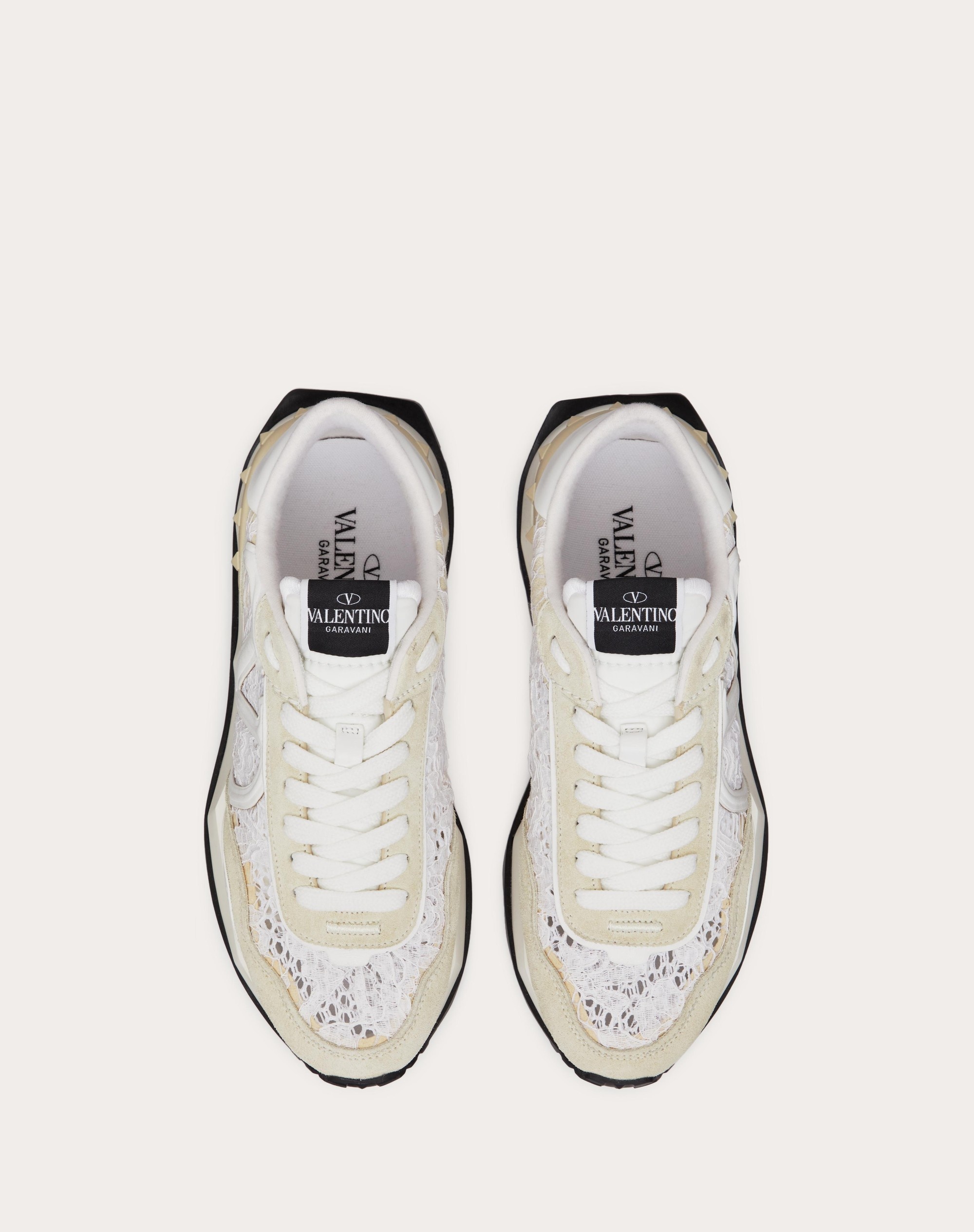 LACE AND MESH LACERUNNER SNEAKER - 4