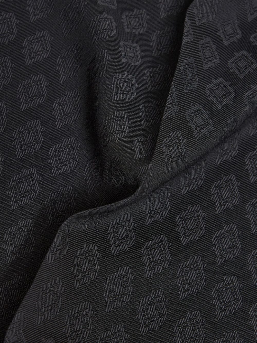 patterned-jacquard wool trousers - 6