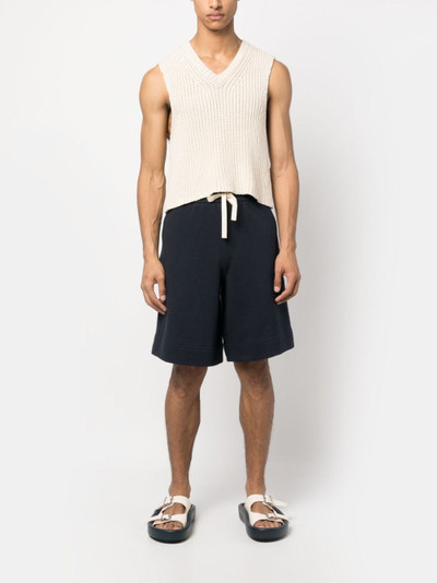 Jil Sander drawstring-waistband track shorts outlook