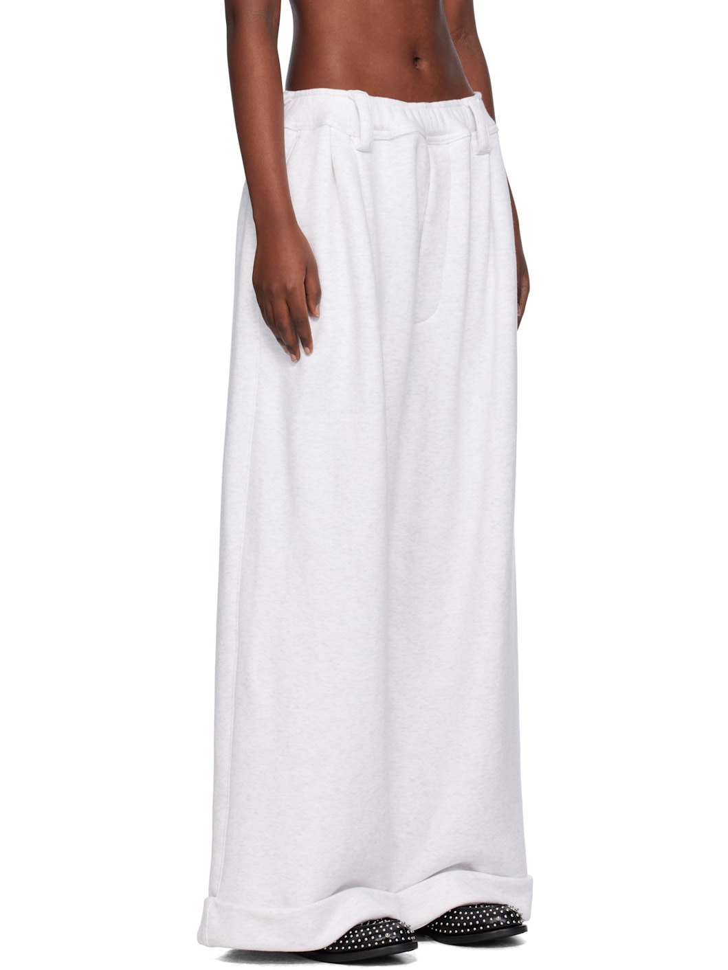 Gray Drawstring Chino Lounge Pants - 2