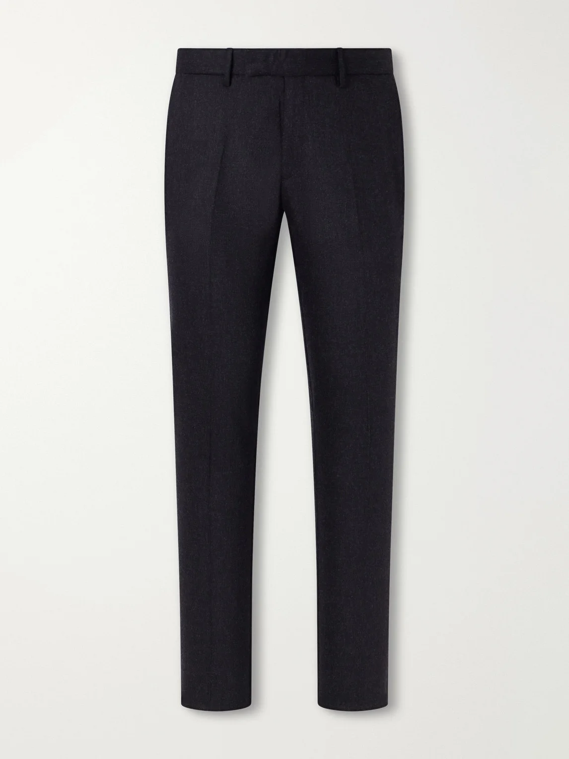Straight-Leg Stretch Wool-Blend Flannel Trousers - 1