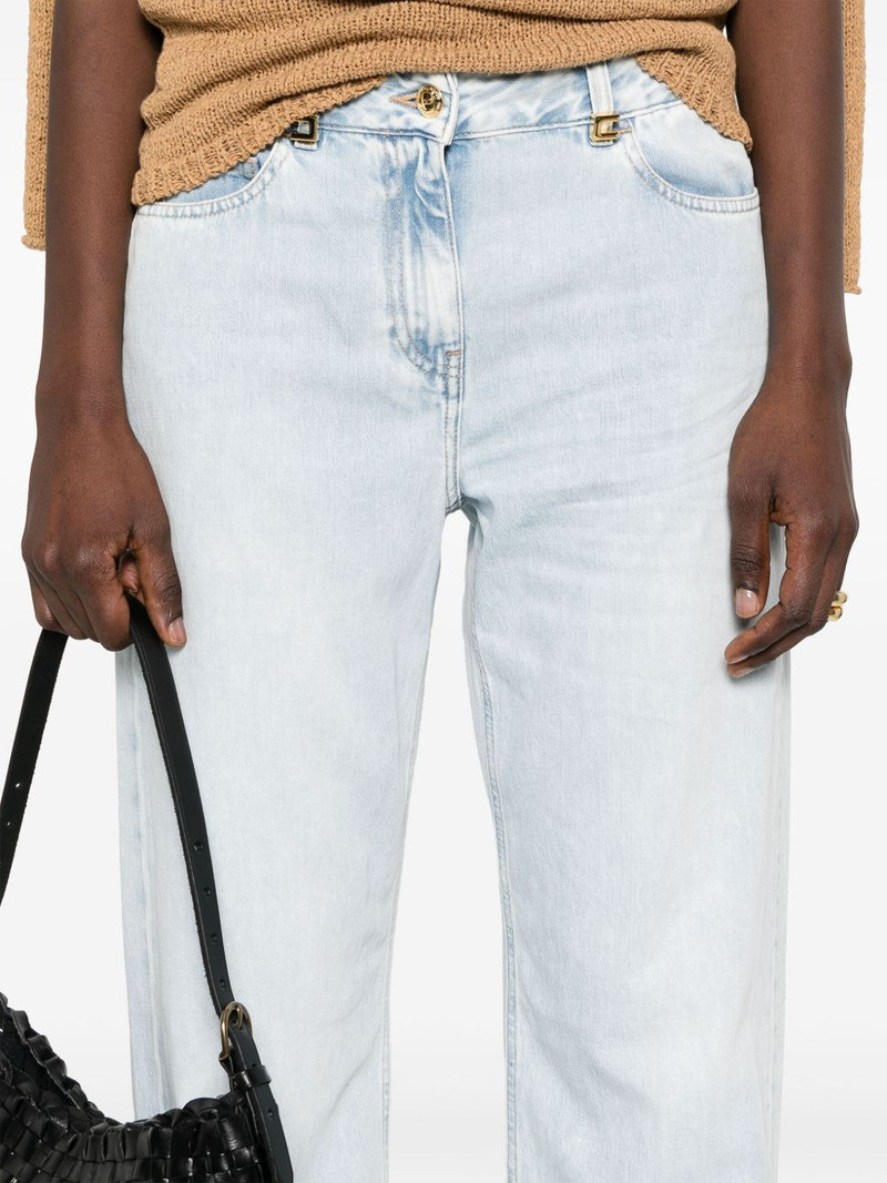 logo-detailed wide jeans 5