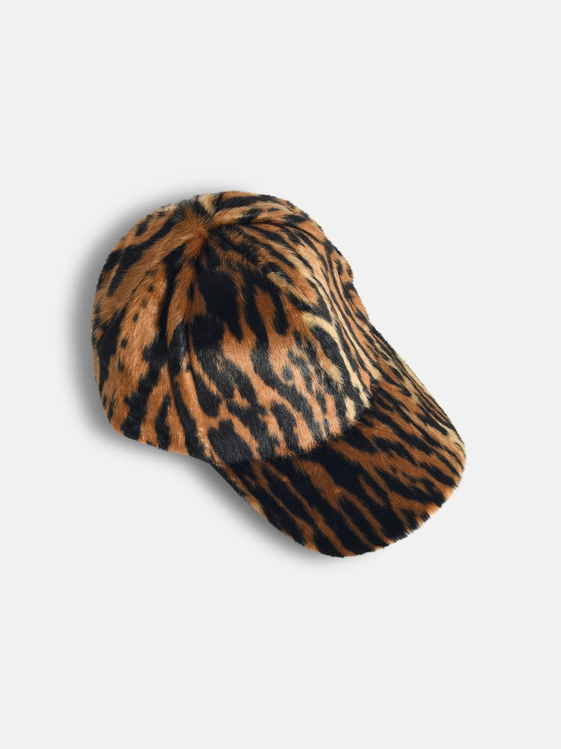 STAND STUDIO 'CYRENE' CAP IN ANIMALIER MODACRYLIC outlook