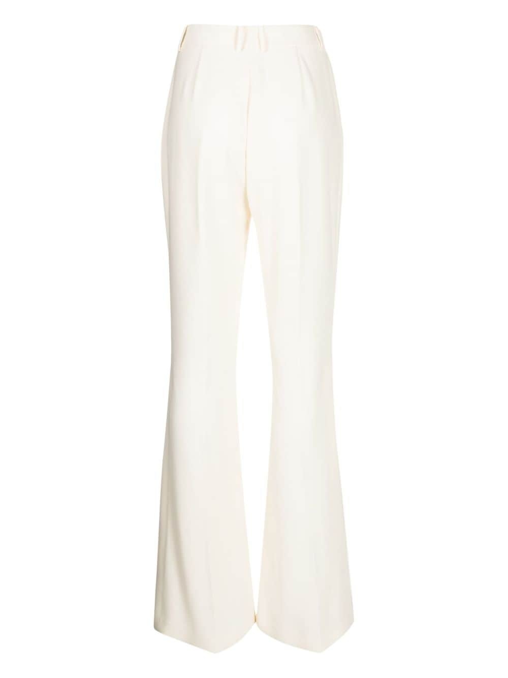 high-waisted flared trousers - 2