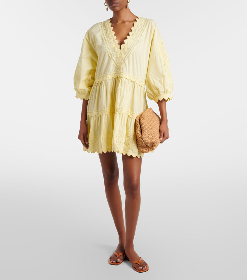 juliet dunn Embroidered cotton minidress outlook