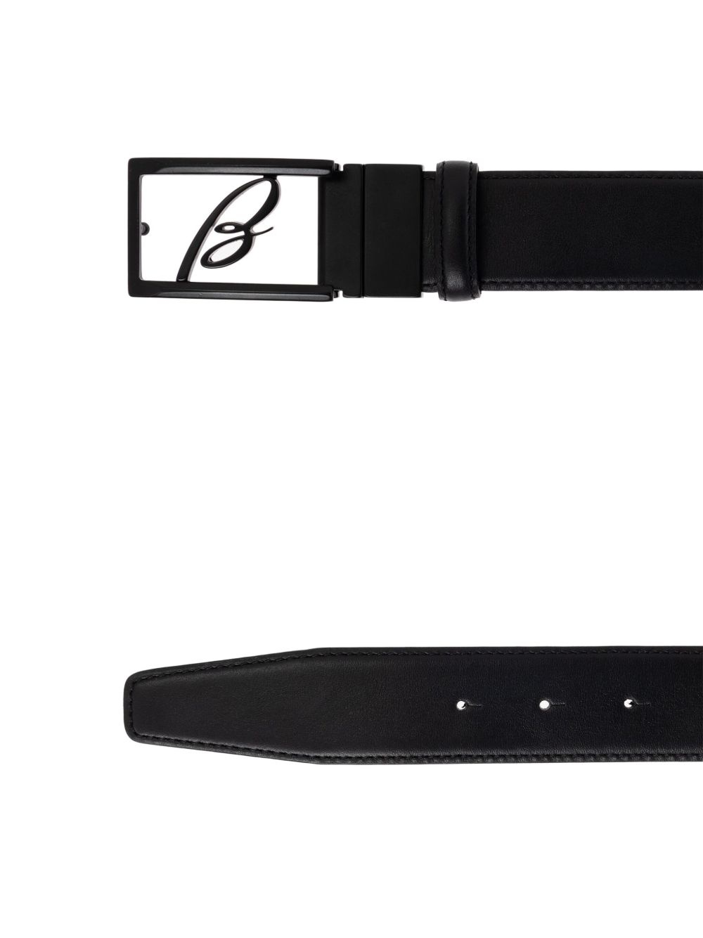 leather embossed belt - 3