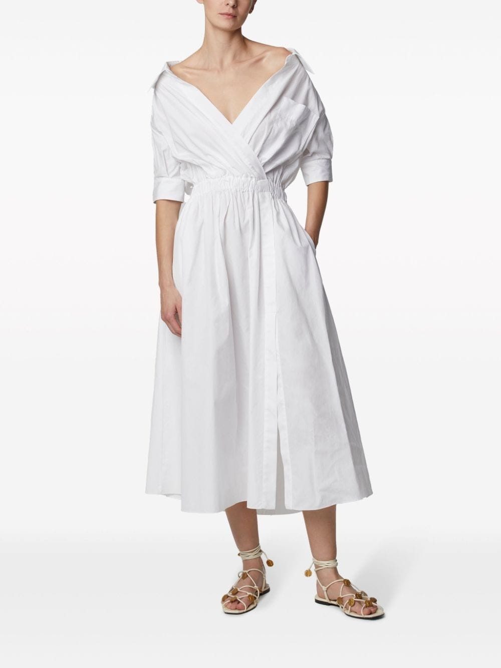 Lydia V-neck dress - 3