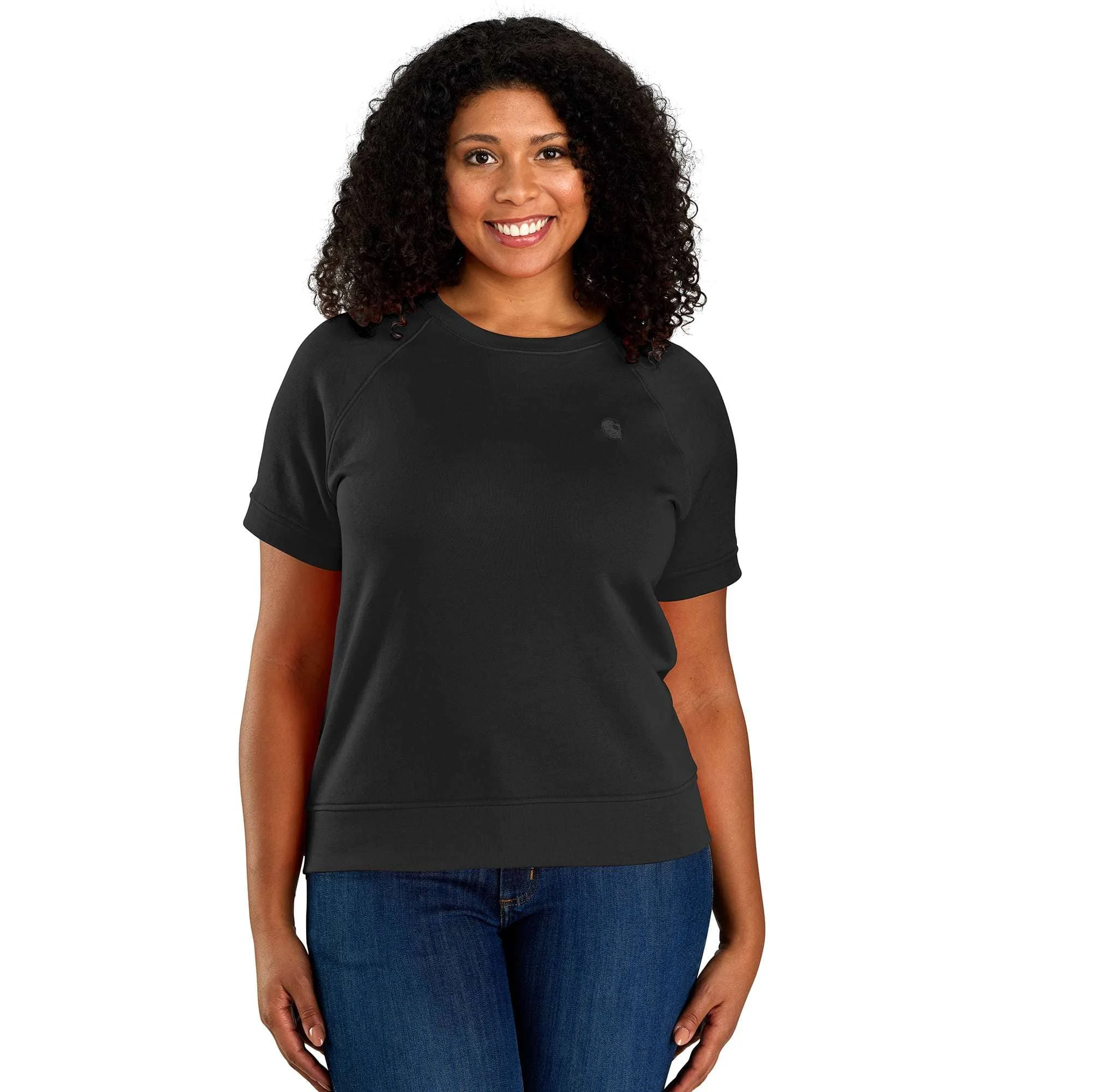 Women's TENCEL™ Fiber Series Relaxed Fit French Terry Short-Sleeve Sweatshirt - 1