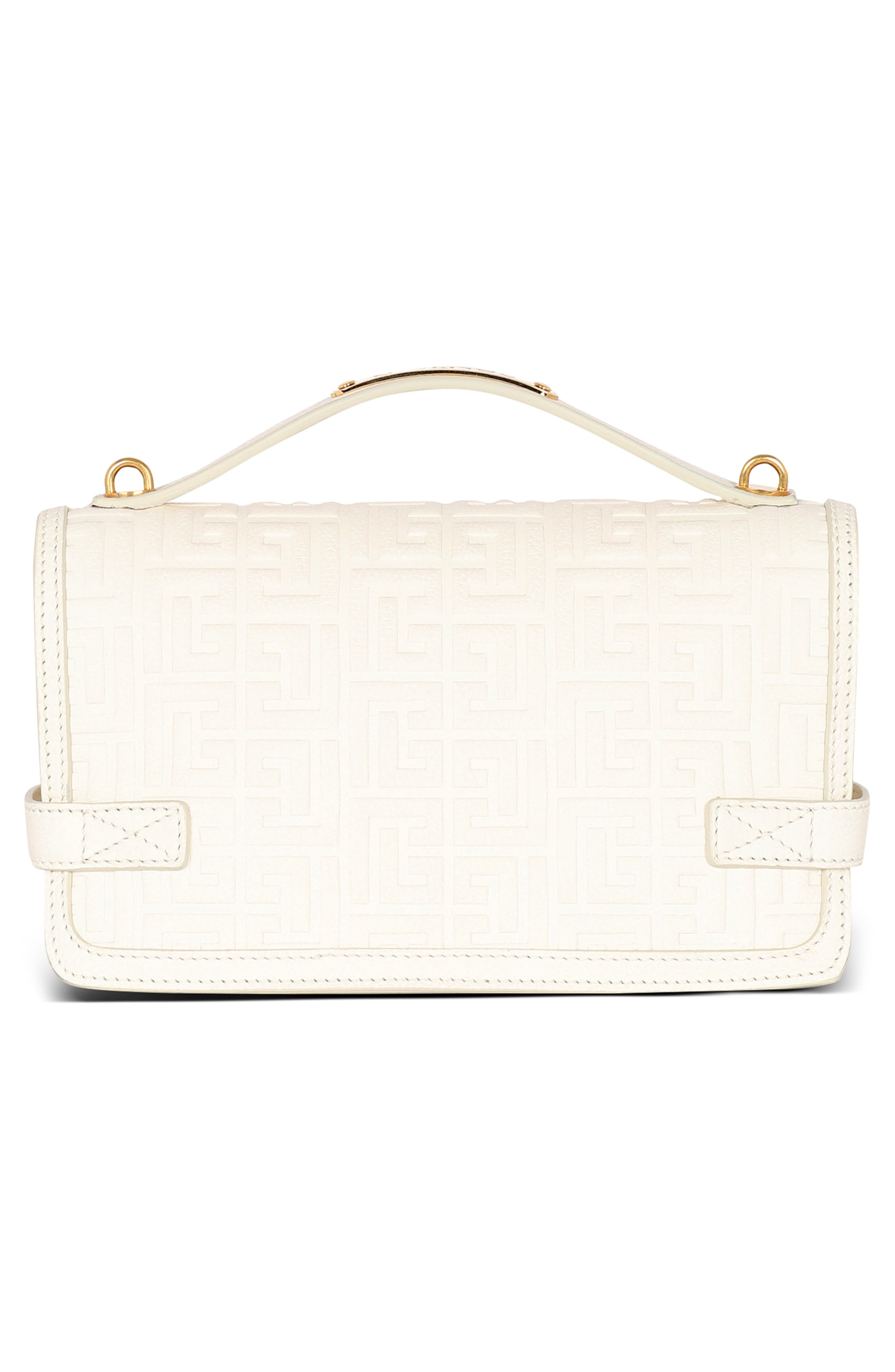 B-Buzz 24 Monogram Embossed Leather Top Handle Bag - 2