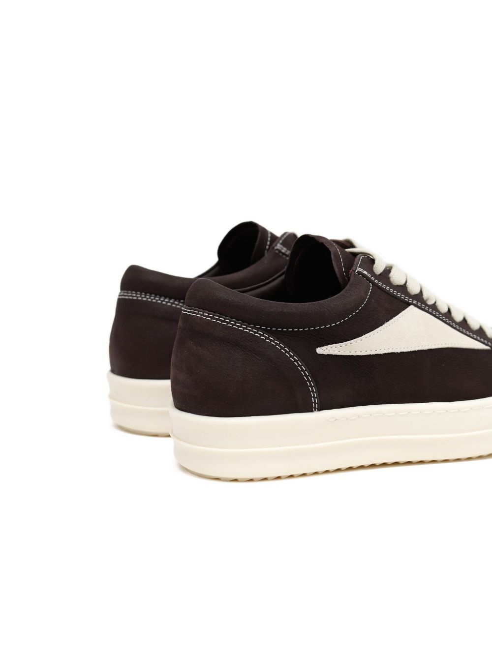 panelled lace-up sneakers - 3