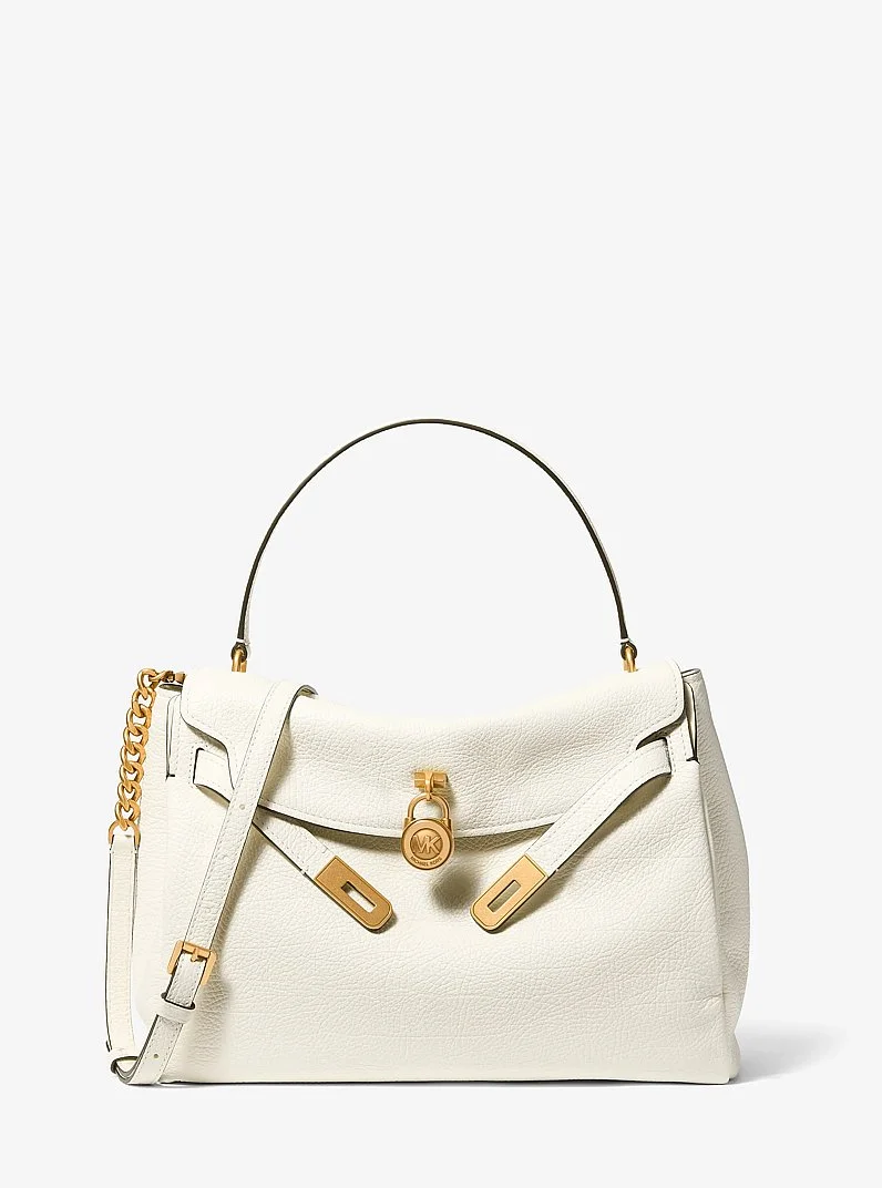 Hamilton Moderne Large Textured Leather Slouchy Satchel - 1