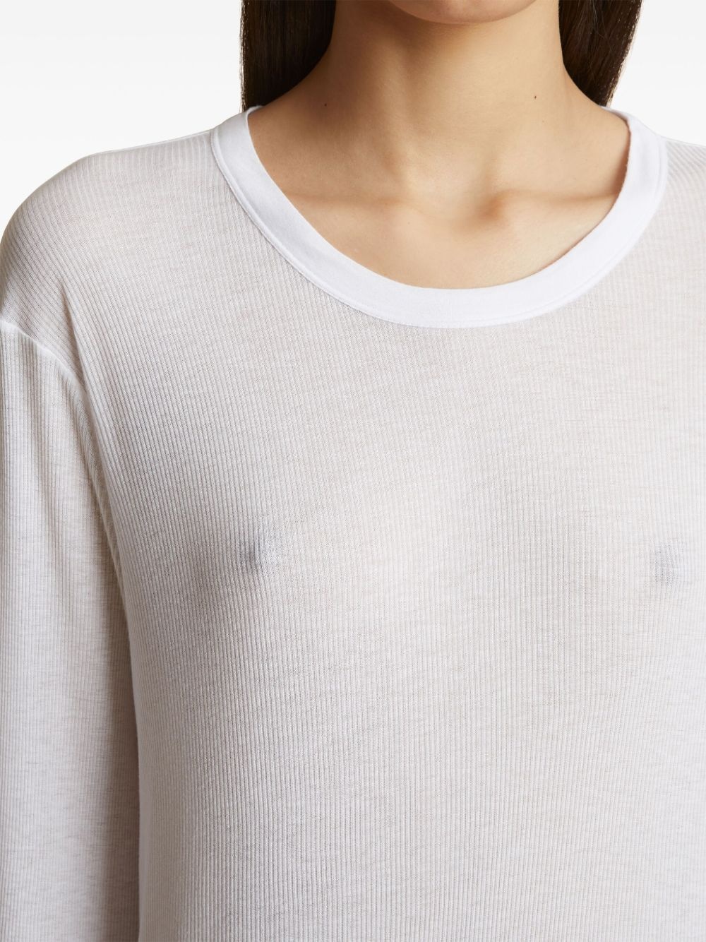 ribbed long-sleeve top - 6