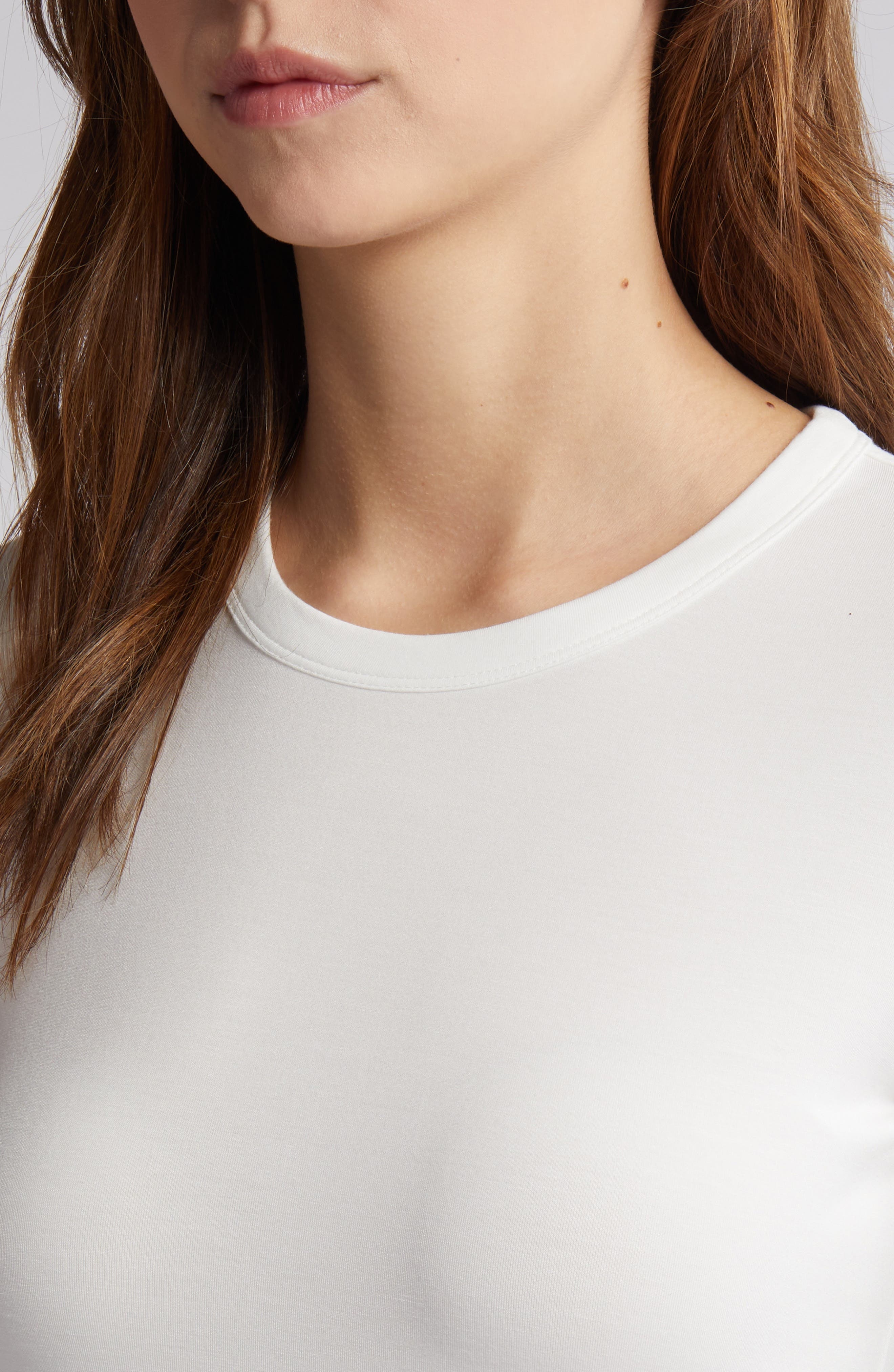 rag & bone ICONS Luca Slim Fit Long Sleeve Top in Wht at Nordstrom - 4