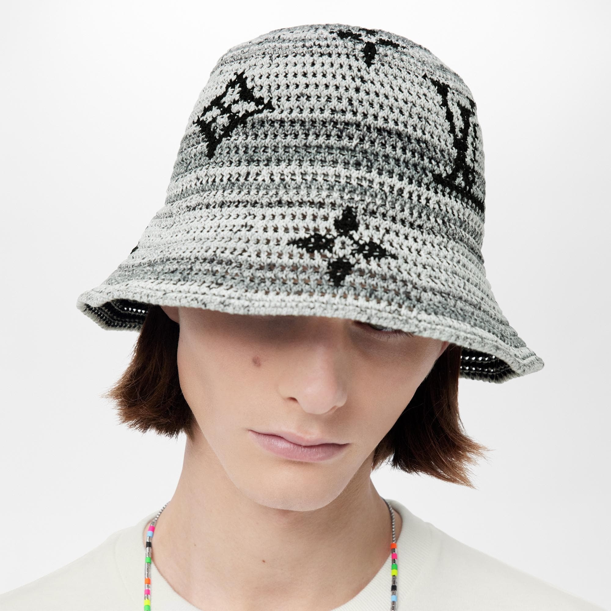 LV Crochet Stripes Bucket Hat - 3