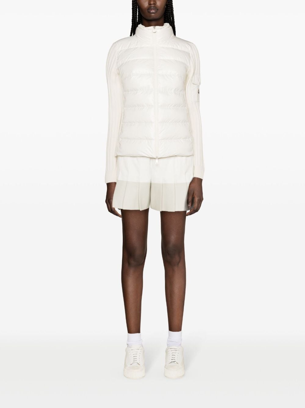 padded zip-up cardigan - 2