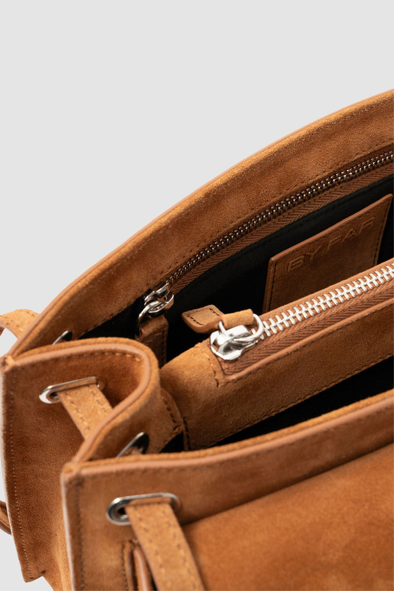 Billy Tote Summer Tan Suede Leather Shoulder Bag 3